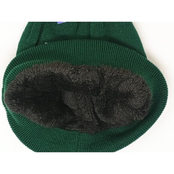 Victoria's Secret PINK Green Beanie Hat with Pom-Pom - Picture 2 of 3